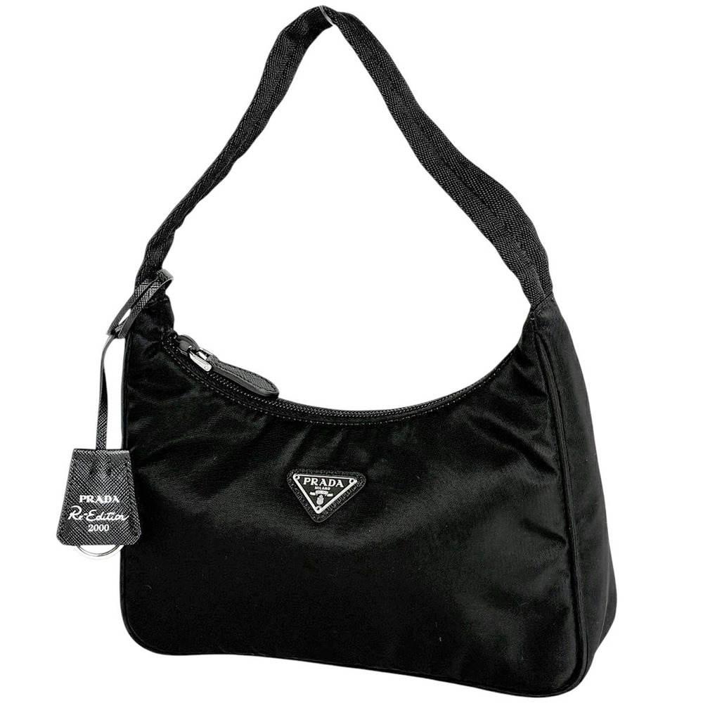 Prada Re Edition Re Bag Plate Handbag Nero Black